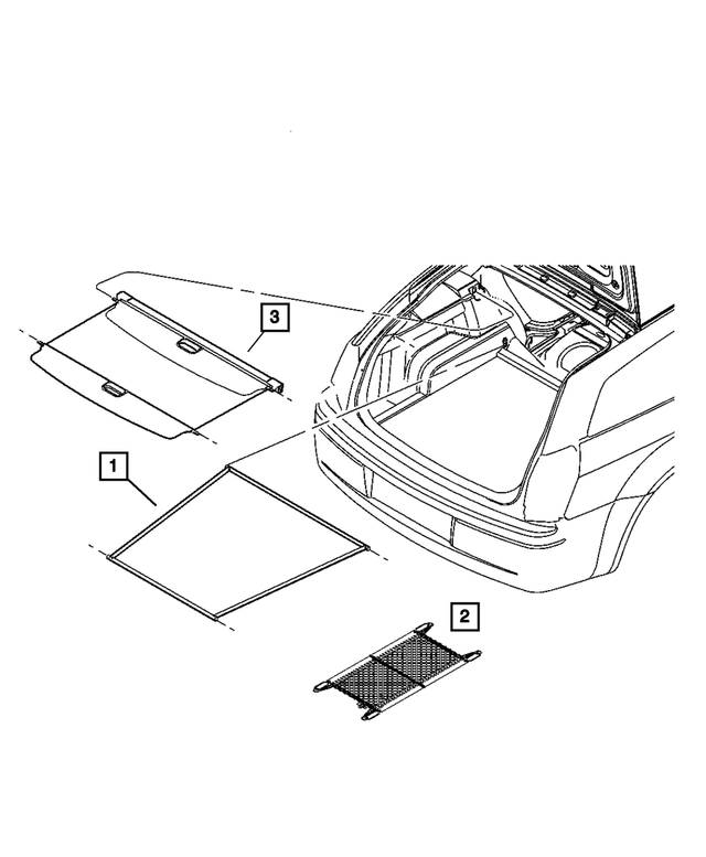 4628931AB - Interior Trim: Storage Net Kit for Chrysler: 300 | Dodge: Charger Image