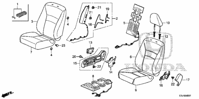 Front Seat (R.) for 2014 Honda Accord #0