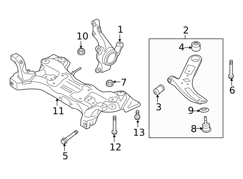 Suspension Components for 2014 Hyundai Accent #0