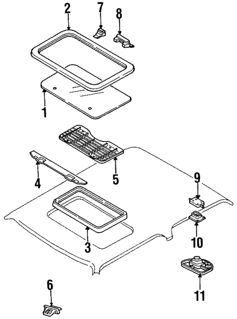 Sunroof for 1989 Isuzu Impulse #0
