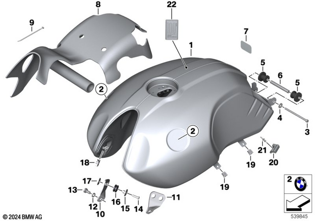 16111615059 - : Fuel Tank for BMW-Motorrad Image