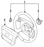 BEC24123LEG - Electrical: Driver Inflator Module for Jaguar Image