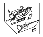 23505603 - : Part# 23505603 Fig Instrument Panel Compartment for Buick: Envision Image