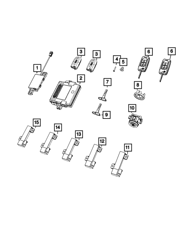 68498032AC - Electrical: Hub Receiver for Mopar Image image