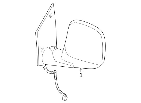 Outside Mirrors for 1996 GMC Savana 2500 #0