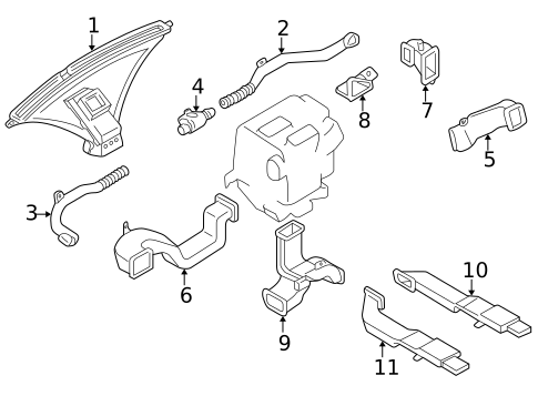 Ducts for 2001 Nissan Quest #0