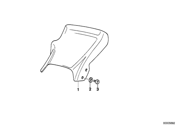 46632315117 - : Saucer-Head Screw - M5X8 for BMW-Motorrad Image