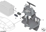 61217640912 - Vehicle Electrical System: Battery Tray for BMW: 320i, 320iX, 328d, 328dX, 328i, 328iX, 330e, 330i, 330iX, 335i, 335iX, 340i, 340iX Image image