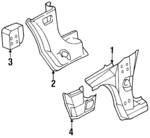 12537652 - Body: Hinge Pillar for Buick: Riviera | Oldsmobile: Aurora Image