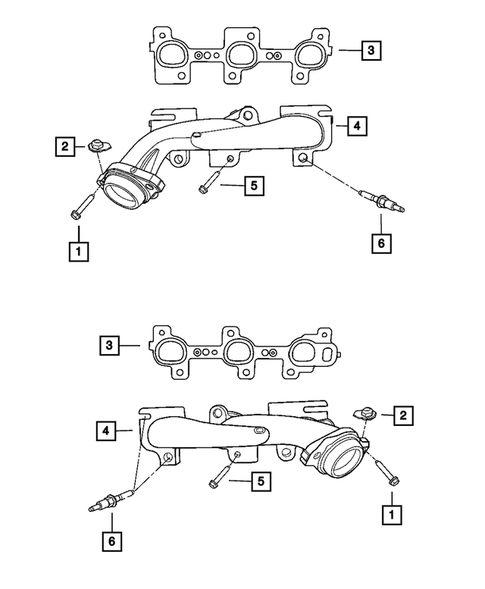 Manifolds and Vacuum Fittings for 2012 Ram 1500 #0