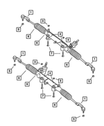 52128517AF - : Steering Gear Rack for Mopar Image