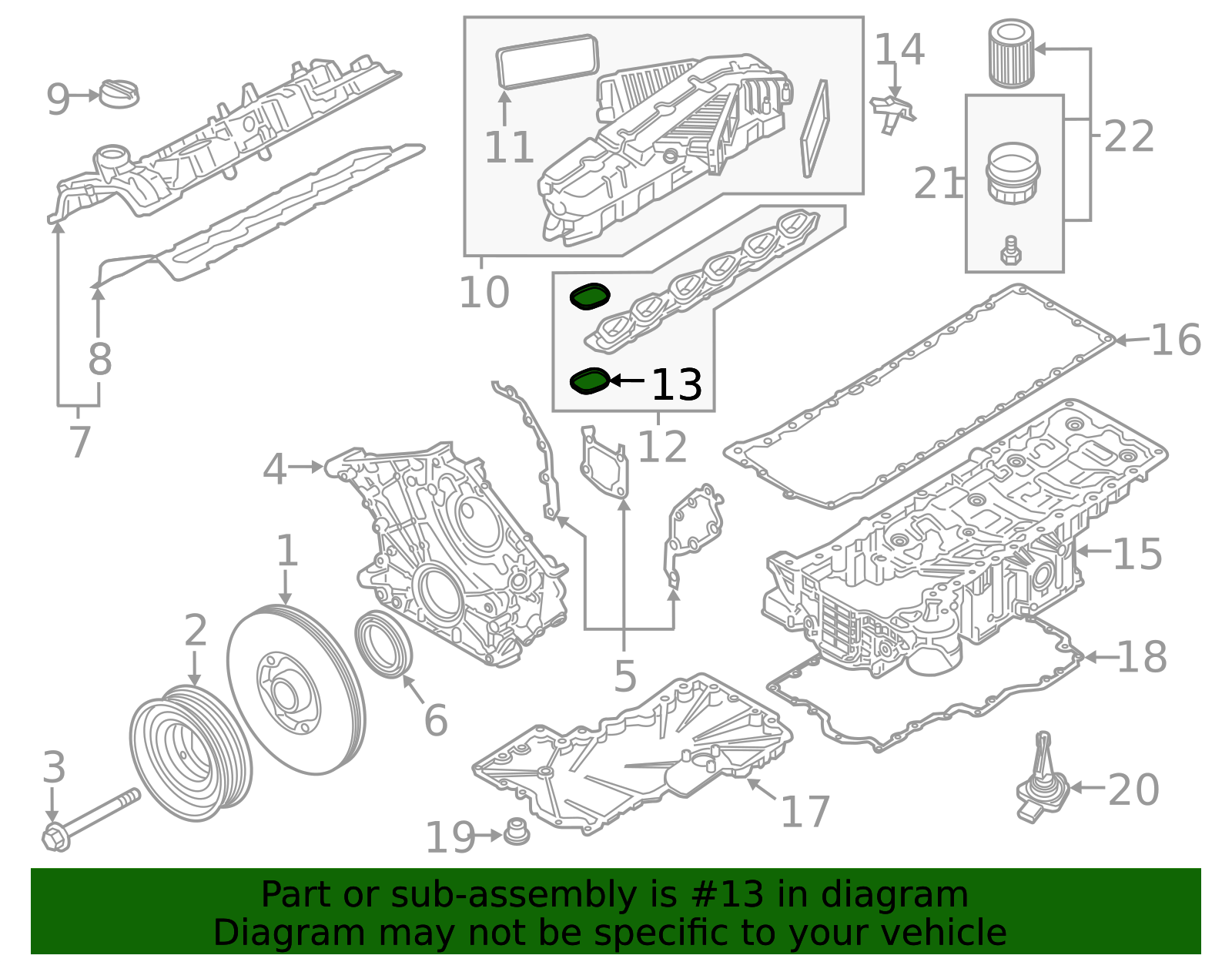 11617560996 - 2010-2022 BMW Intake Connector Seal (11-61-7-560-996 ...