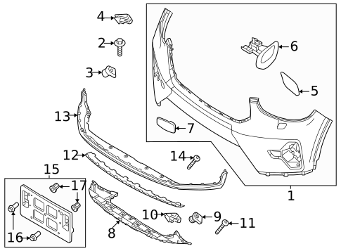 Bumper & Components - Front for 2024 Volvo XC40 | OEM Parts Online