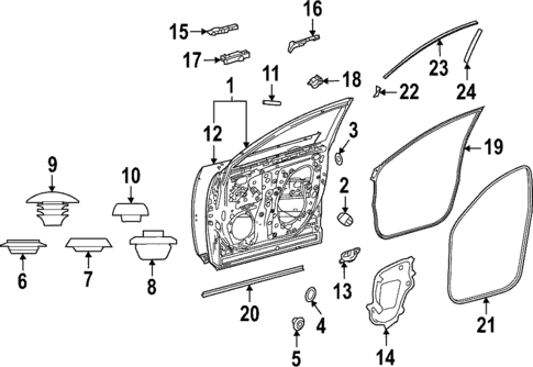 Door & Components for 2025 Lexus NX350h #1