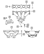 6508634AA - 2.0L Gas; Engine: Bolt, Mounting for Chrysler: 200, Sebring | Dodge: Avenger, Caliber, Journey | Jeep: Compass, Patriot Image