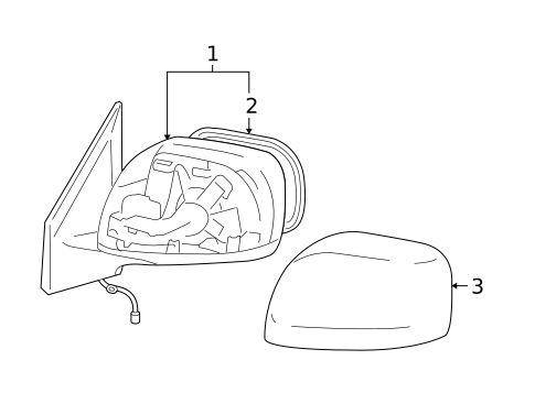 Outside Mirrors for 2009 Toyota Land Cruiser #0