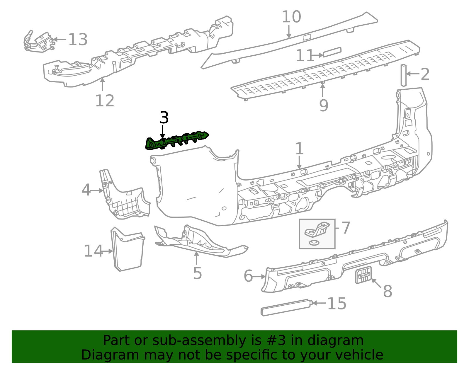 52156-35070 - Bumper Cover Support Rail 2025 Toyota 4Runner | Longo ...