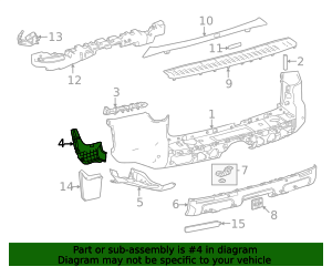 52592-35030 - Bumper Seal 2025 Toyota 4Runner | Longo Toyota Parts