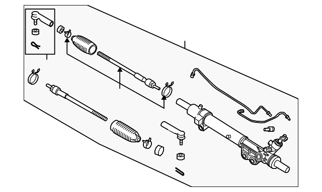 Genuine Rack And Pinion Assembly - 49001-ZH50A | NissanParts.cc