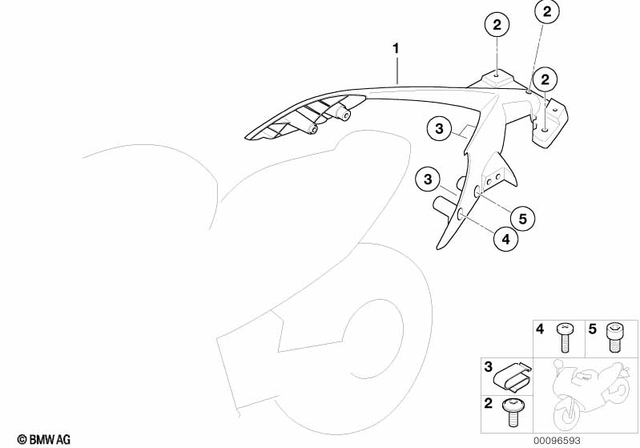 46627658357 - Frame and Mounting Parts: Rear Carrier -  for BMW-Motorrad Image