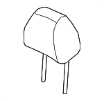 88700J0000PJT - Body: Headrest for Hyundai: Accent Image