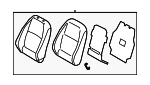 88400J0070PGH - Body: Seat Back Assembly for Hyundai: Accent Image
