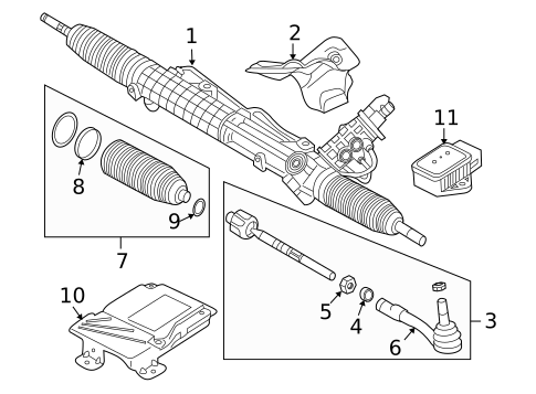Steering Gear & Linkage for 2007 BMW 650i #0