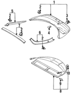 MR729565 - : Rear Cover for Mitsubishi Image