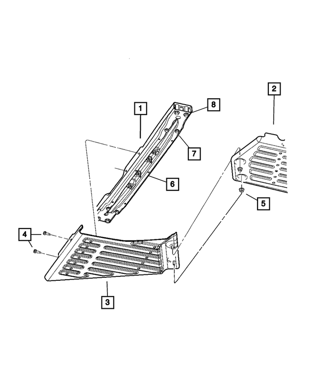 52128499AD - NV146; Transfer Case: Transfer Case Skid Plate for Mopar Image
