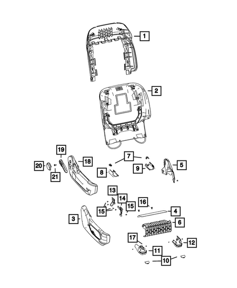 Front Seats - Adjusters, Recliners, Shields and Risers for 2026 Jeep Cherokee #0