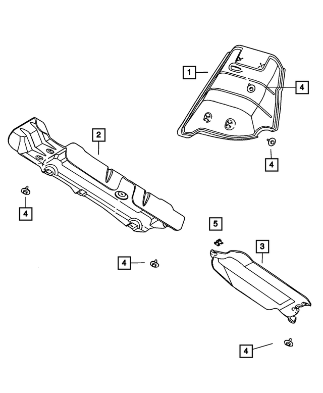 4881053AB - Exhaust: Heat Shield for Mopar Image image