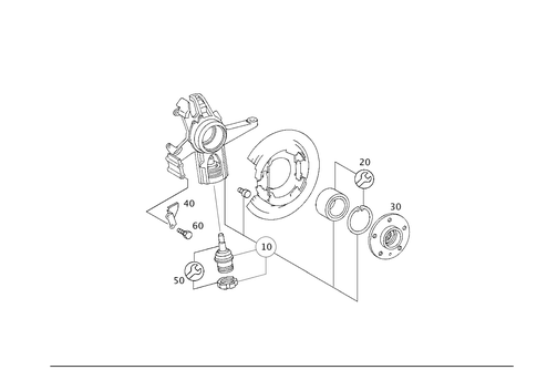 Rear Axle Mount for 2000 Mercedes-Benz ML320 #0