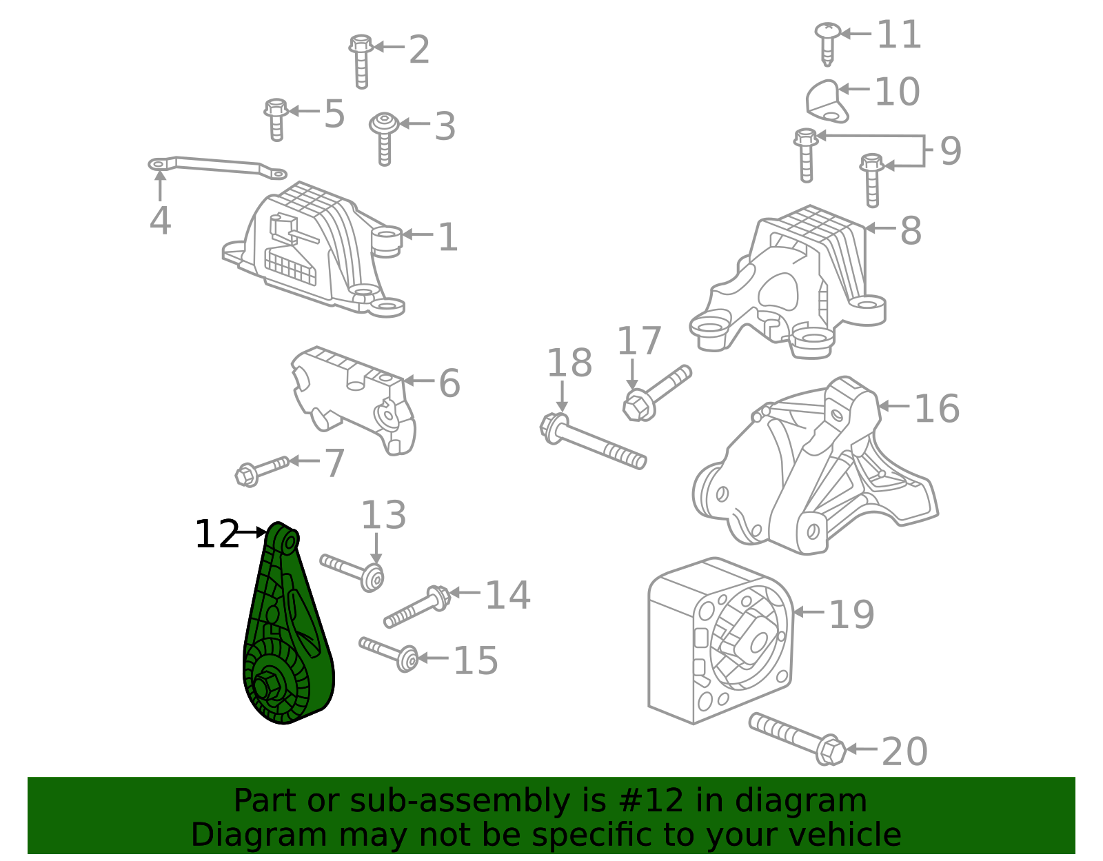 2020-2026 GM Transmission Front Mount 85159652 | OEM Parts Online