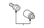 4F0698139C801 - Suspension: Wheel Bolt for Audi Image
