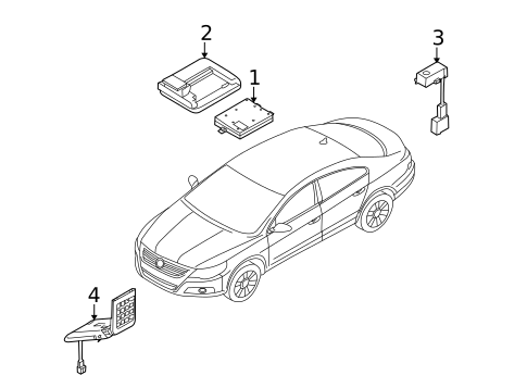Communication System Components for 2014 Volkswagen CC #0