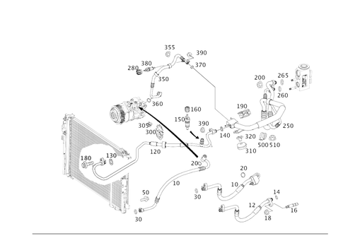 Refrigerant Line Arrangement for 2015 Mercedes-Benz CLS550 #0