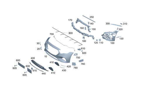 Front Bumper for 2024 Mercedes-Benz E350 #0