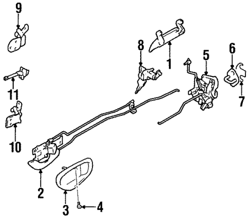 Lock & Hardware for 2001 Suzuki Swift #0
