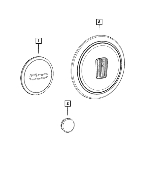 Wheel Covers and Center Caps for 2019 Fiat 500 #0