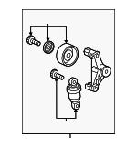 3117059B015 - Cooling System: Belt Tensioner for Honda: Accord, Civic, CR-V Image