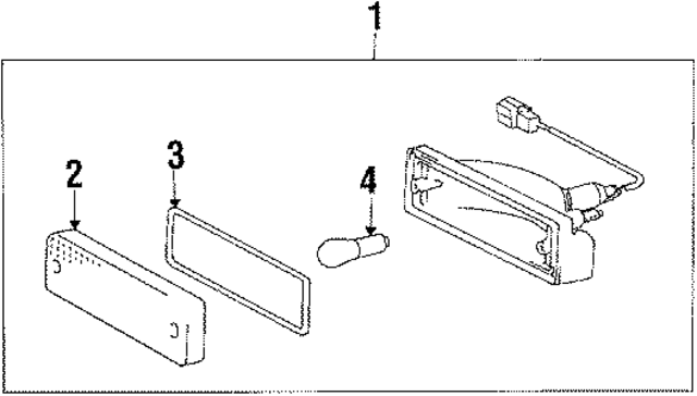 8152122221 - : Lens,  Front Turn Signal Lamp,  Left for Toyota Image