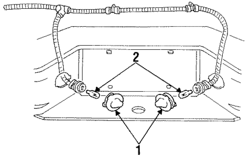 License Lamps for 1991 Mazda Navajo #0