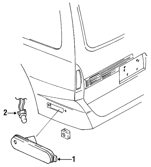 Side Marker Lamps for 1994 Mercury Villager #0