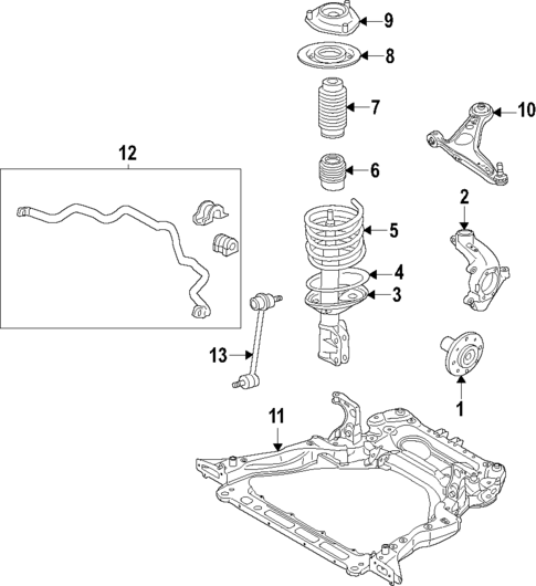 Front Suspension for 2024 Mitsubishi Outlander PHEV #0