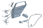 2547356100 - : Door Impact Absorber for Mercedes-Benz Image