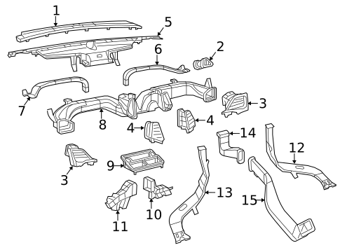 Ducts for 2018 Jeep Cherokee #0