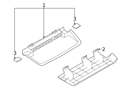 High Mounted Stop Lamp for 2022 Subaru Legacy #0