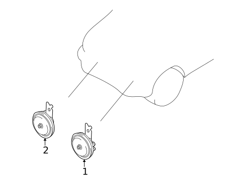 Horn for 2004 Mitsubishi Montero #0