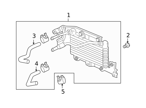 Trans Oil Cooler for 2008 Acura TL #0