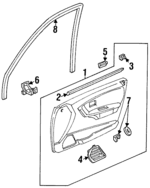 83535SR4A20ZC - Body: Door Trim Panel for Honda: Civic Image